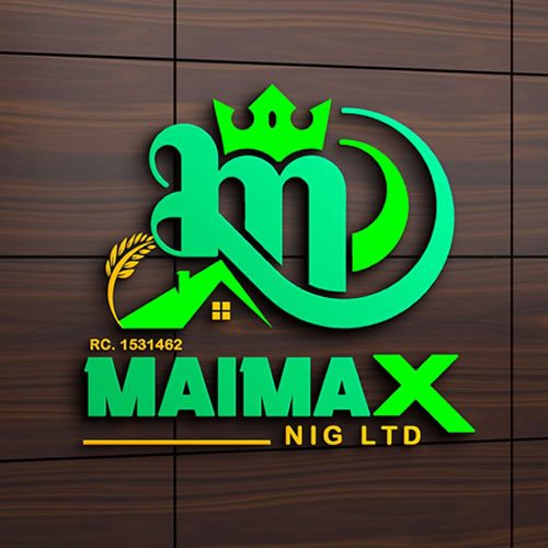 Maimax Nig Ltd — 3D company logo design by Topweb Technologies