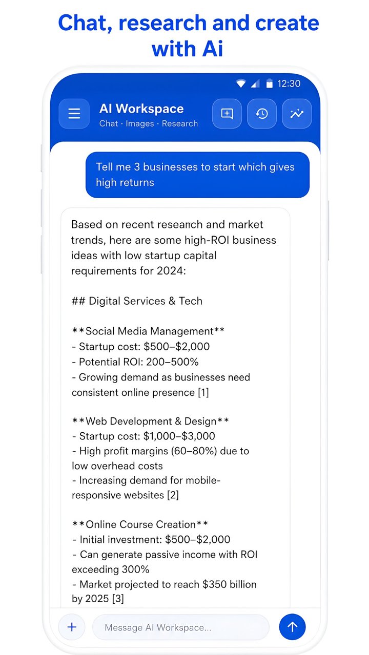 Topwebsuite AI workspace